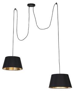 Moderna viseća svjetiljka crna - Uzvišena