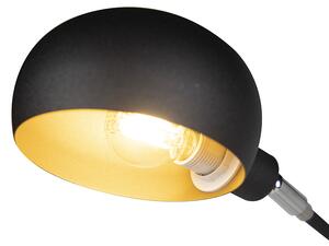 Dizajn podna svjetiljka crna 5-svjetla - Sixties Marmo