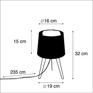 Moderna stolna svjetiljka crna - Lofty