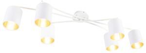 Moderna stropna svjetiljka bijela 6-svjetla - Uzvišena