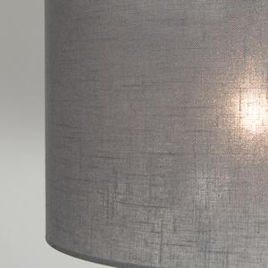 Viseća svjetiljka crna s nijansom 35 cm siva podesiva - Blitz II