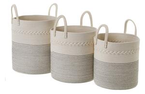 Set od 3 sive košare za pohranu Unimasa String