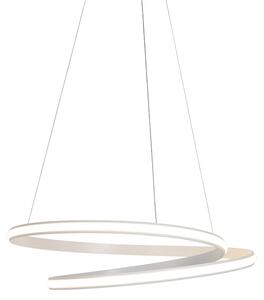 Moderna viseća svjetiljka bijela 74 cm uklj. LED prigušiva - Rowan