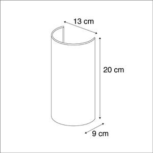 Moderna zidna svjetiljka bijela - Jednostavna bubnjasta juta