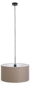 Lampa za kačenje u crnoj boji sa smeđom nijansom 50 cm - Combi 1