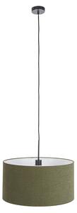 Viseća svjetiljka crna sa zelenom hladom 50 cm - Combi 1