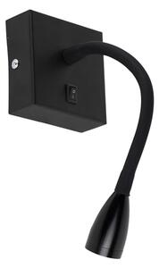 Moderna fleksibilna zidna svjetiljka crna LED - Flex