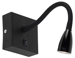 Moderna fleksibilna zidna svjetiljka crna LED - Flex