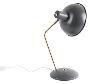 Retro stolna svjetiljka siva s broncom - Milou