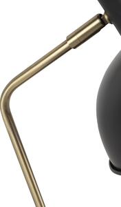 Retro stolna svjetiljka crna s broncom - Milou