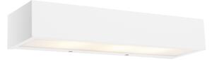 Dizajn produljene zidne svjetiljke bijele 35 cm - Houx