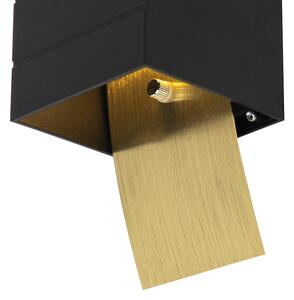 Dizajn zidne svjetiljke crne sa zlatom - Amy