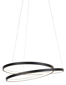 Dizajn viseća svjetiljka crna 55 cm, uključujući LED zatamnjivanje - Rowan