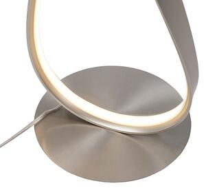 Moderna podna svjetiljka od čelika sa LED i prigušivačem - Belinda