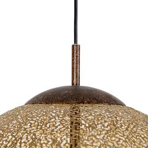 Ruralna viseća svjetiljka hrđa smeđa 40cm - Kreta