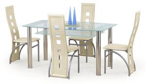 Zondo Blagovaonski stol Carola mliječna (za 6 osoba) (staklo). 769057