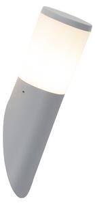 Moderna kosa vanjska zidna svjetiljka siva IP55 uklj. LED - Amelia