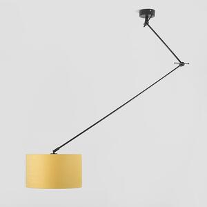 Viseća svjetiljka crna s nijansom 35 cm žuta podesiva - Blitz I