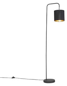 Pametna podna svjetiljka crna, uključujući WiFi izvor svjetlosti A60 - Lofty