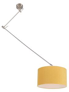 Viseća svjetiljka čelik s podesivom žutom bojom od 35 cm - Blitz I