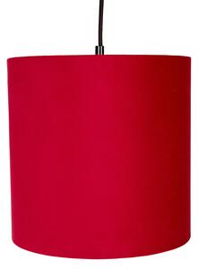 Viseća svjetiljka s baršunastim nijansama crvene, zelene i ružičaste - Cava