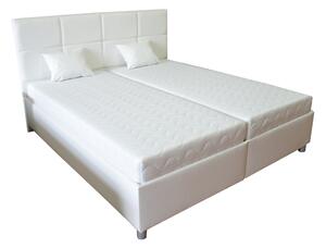 Zondo Bračni krevet 160 cm Albatros (bijela) (s podnicama i madracima) . 774276