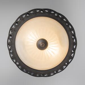 Rustikalna smeđa stropna svjetiljka sa staklom - Elegantna