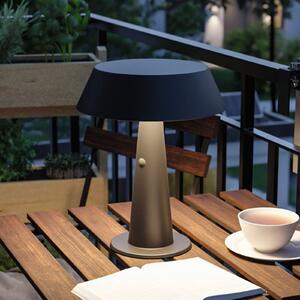 Paulmann Soala LED solarna stolna lampa, antracit, 31 cm, IP44, prigušiva, Crno, Plastika, Solarna svjetla