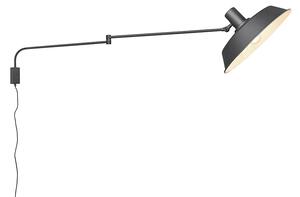 Moderna zidna svjetiljka crna podesiva - Danielle