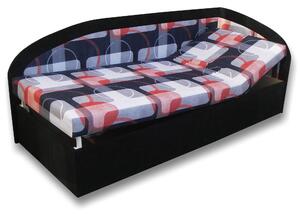 Zondo Jednostruki krevet (kauč) 80 cm Krista (crna 39 + Mimi 21) (D). 793096