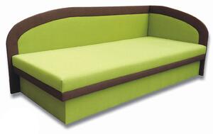 Zondo Jednostruki krevet (kauč) 80 cm Melvin (Devon 001 zelena + Devon 009 smeđa) (D). 793134