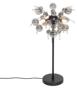 Dizajn stolna lampa crna s dimnim staklom 3-svjetlo - Explode