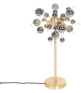 Dizajn stolna svjetiljka od mesinga s dimnim staklom 3-svjetlo - Explode