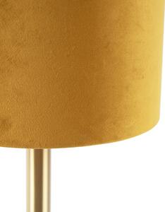 Stolna svjetiljka mesing sa žutom nijansom 20 cm - Simplo