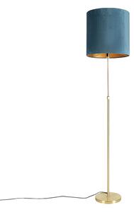 Podna svjetiljka zlatna / mesing s baršunastom nijansom plava 40/40 cm - Parte