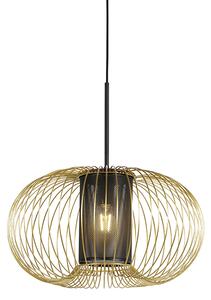 Dizajn viseća svjetiljka zlatna s crnom 50 cm - Marnie