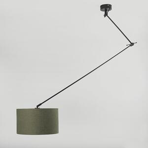Viseća svjetiljka crna sa sjenilom 35 cm podesiva zelena - Blitz I