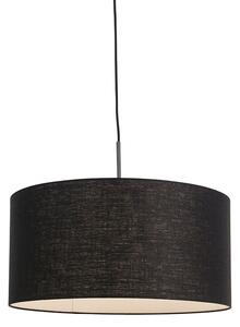 Moderna viseća svjetiljka crna s crnom hladom 50 cm - Combi 1