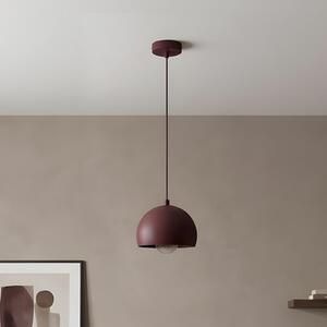 Luminex Sool viseća lampa, tamnocrvena, Ø 15 cm, 1 žarulja, metal, E27, prigušiva, Crvena, Dnevni boravak/blagovaonica, Metal