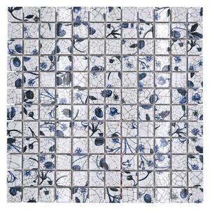 Mozaik pločica Quadrat CG SB09 (29,8 x 29,8 cm, Bijela, Sjaj)