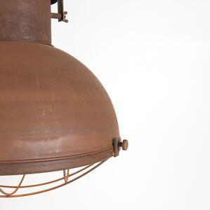 Industrijska viseća svjetiljka hrđa smeđa sa zlatnom unutrašnjošću - Motor