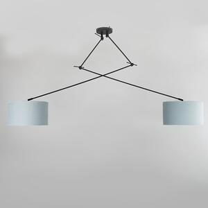 Viseća svjetiljka crna s nijansom 35 cm svijetloplava podesiva - Blitz II