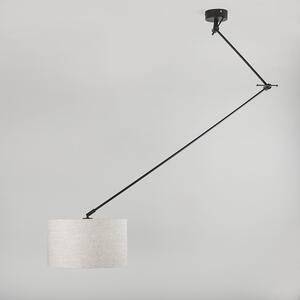 Viseća svjetiljka crna s nijansom 35 cm svijetlosiva podesiva - Blitz I