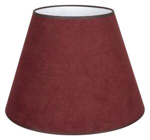 Duolla Kupolasta sjenila za lampu, tamnocrvena, visina 30 cm, tkanina, Crvena, Tkanina / tekstil