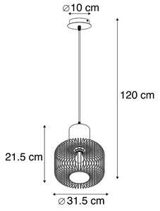 Dizajn viseća svjetiljka crna - Baya