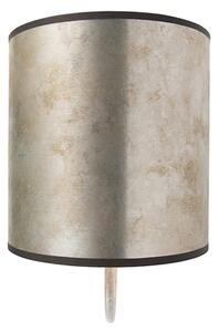Klasična zidna svjetiljka bež s cink hladom - Matt