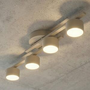 EMIBIG LIGHTING Stropna svjetiljka FRAGMENT, bež, duljina 87 cm, 4-svjetiljkasta, metalna, prigušiva, Bež, Dnevni boravak/blagovaonica, Metal, Strop polukružni s prostorom