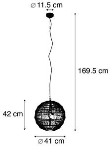 Moderna viseća svjetiljka mesing 42 cm - Bolti