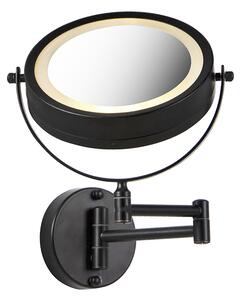 Dizajn kupaonsko ogledalo crno, uključujući LED podesivu IP44 - Vicino