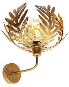 Vintage zidna lampa zlatna - Botanica